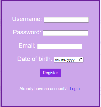 register page